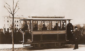 Die erste elektrische Straßenbahn der Welt